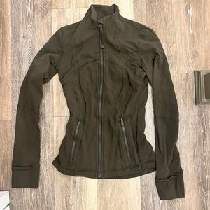 Dark green define jacket